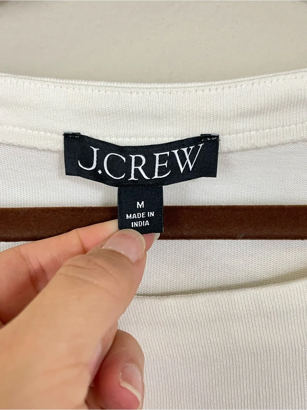 J. Crew Mariner Sequence Striped Jersey Cropped Long Sleeve T Shirt Size M